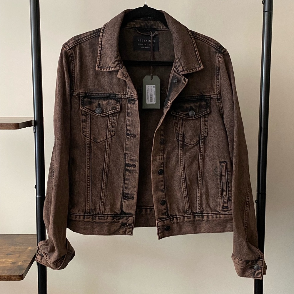 AllSaints Brown Jean Jacket